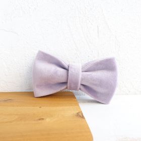 MUTTCO drawstring traction belt bow set (Option: Light purple Tie-M)