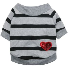 Jarre Aero Bull Pug Puppy Clothes Teddy Milk Cat Pet Spring And Summer Thin Small Dog Puppy (Option: Gray-L)
